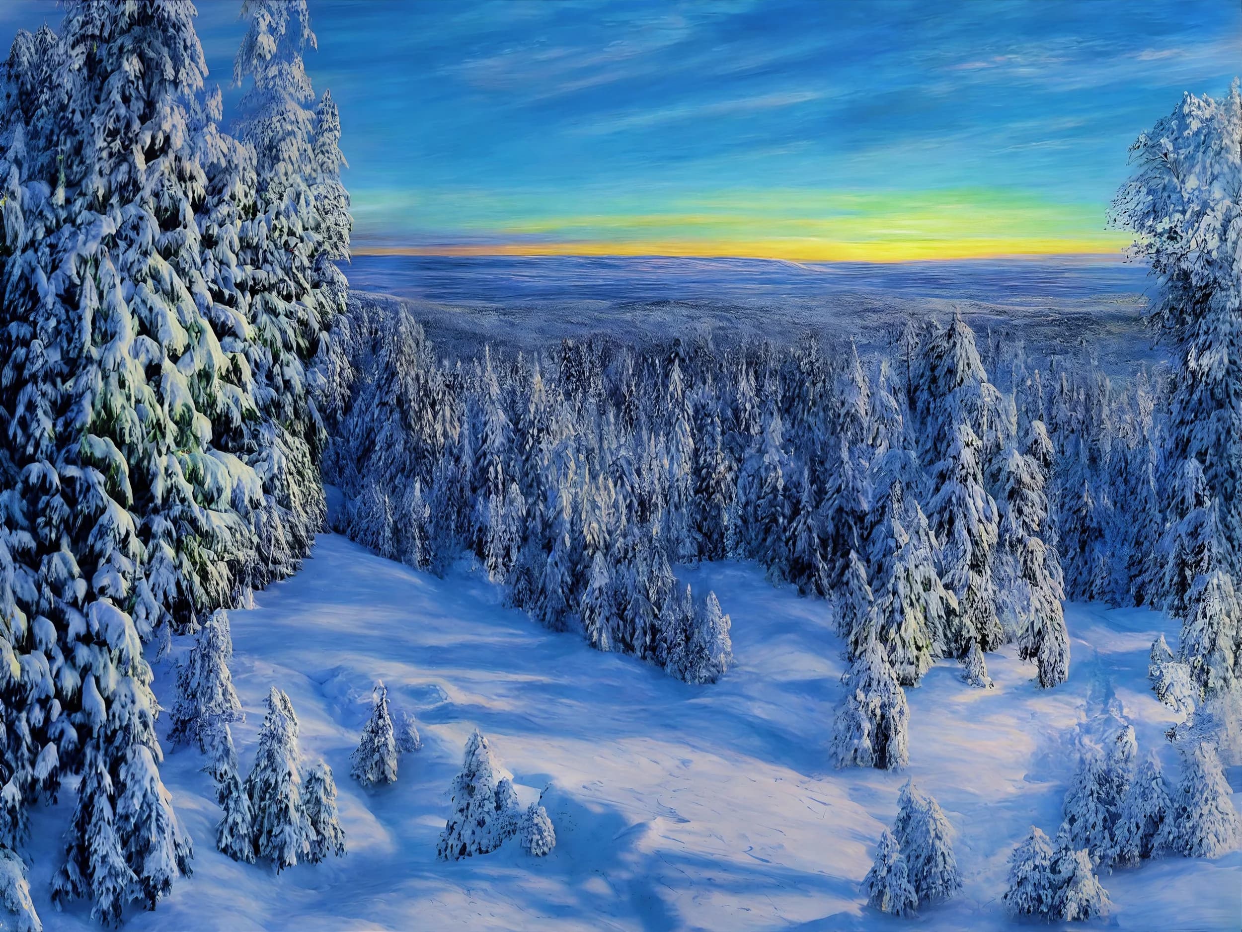 Blue Mountain Sunset