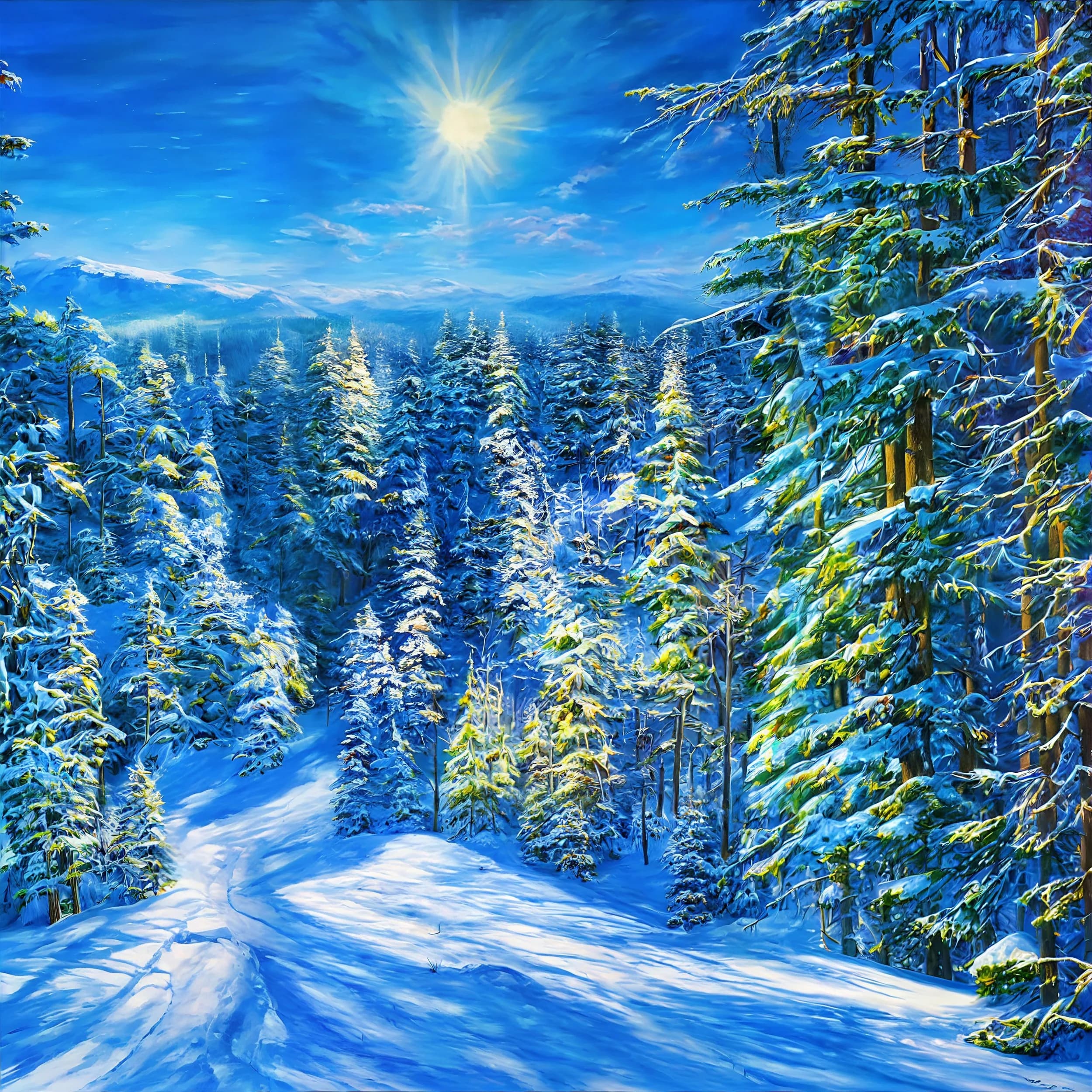 Blue Mountain Winter