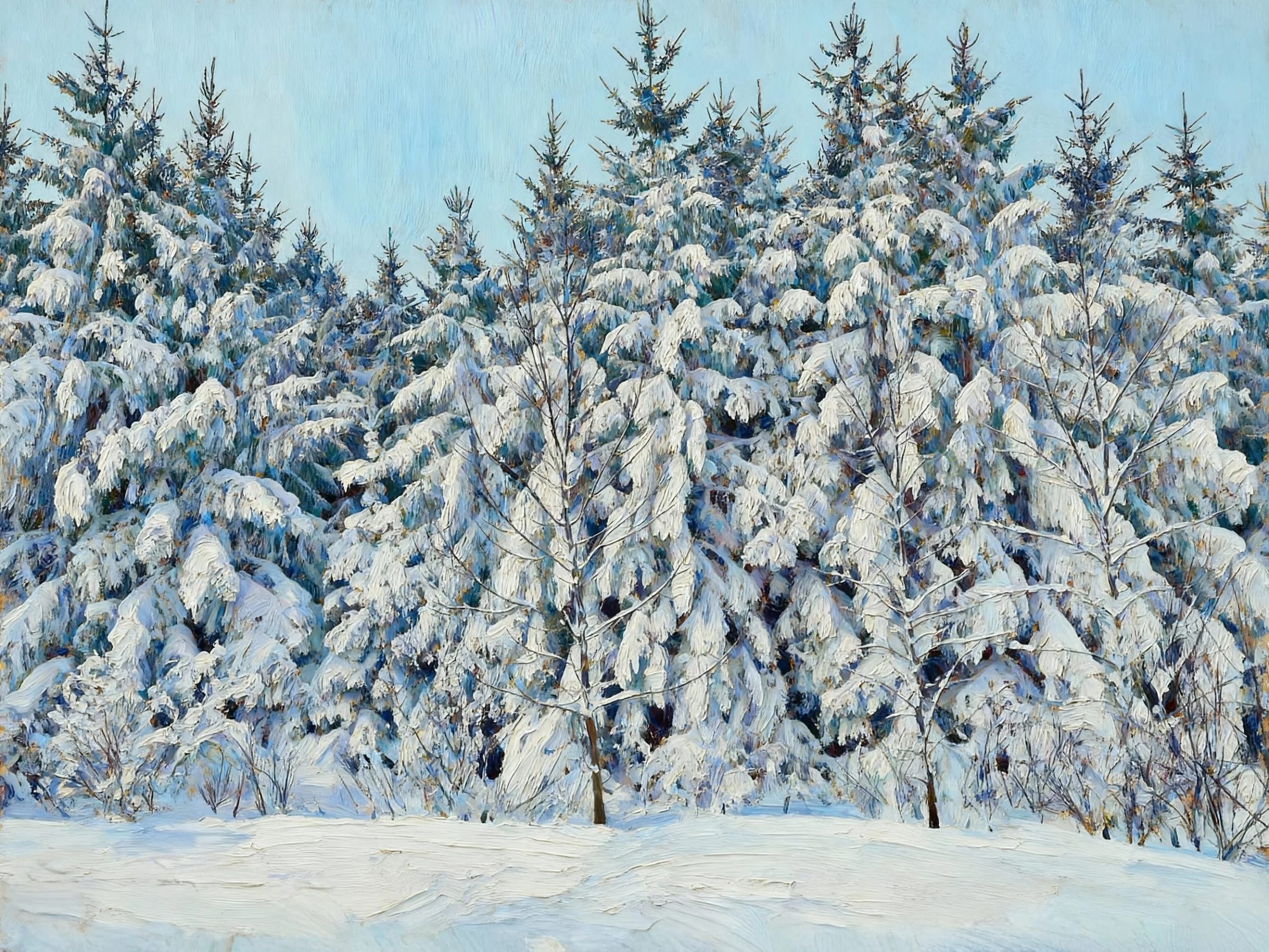 Singhampton: Winter — an original Georgian Bay landscape painting